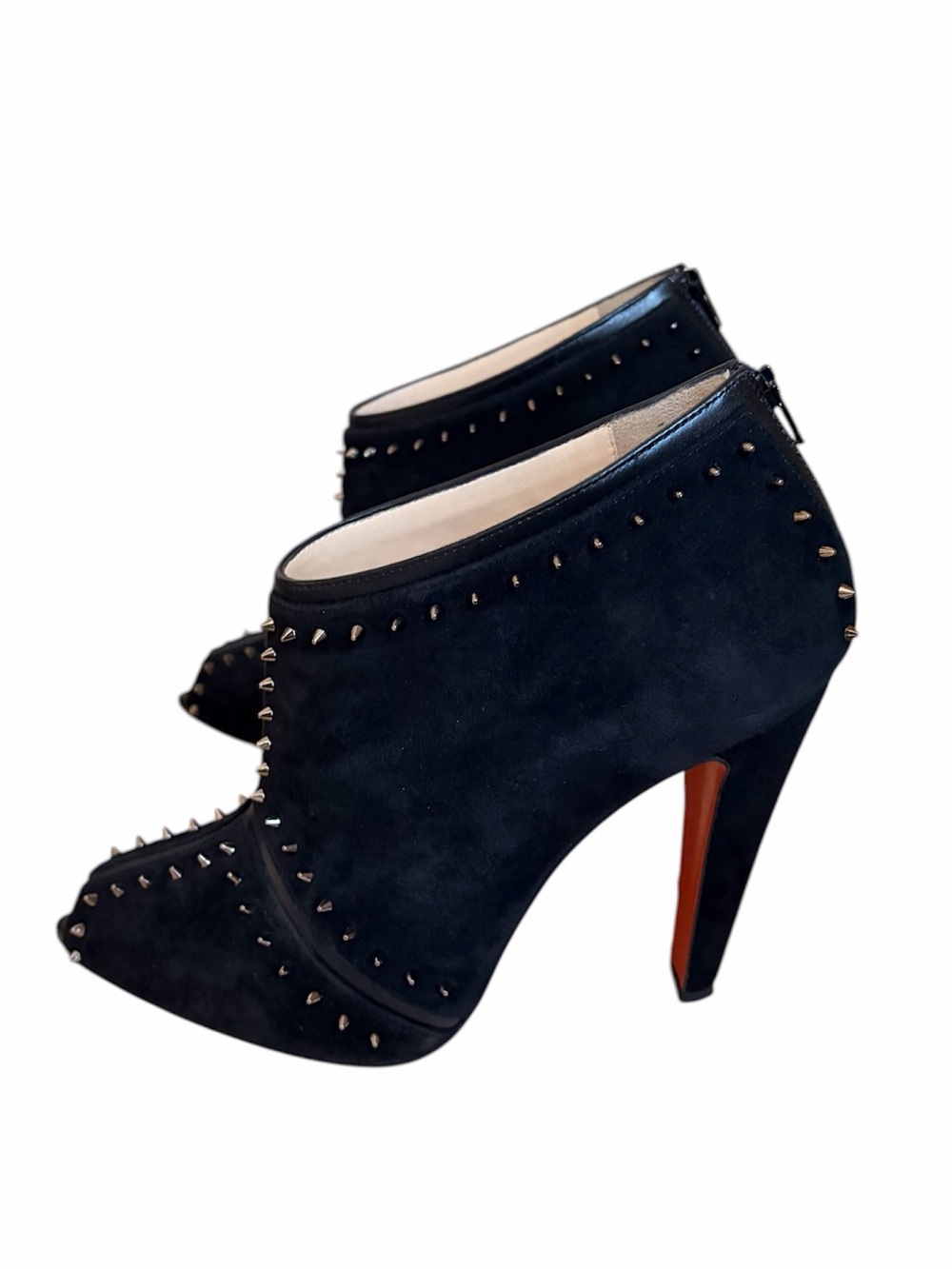 Christian Louboutin Carapachoc Studded leather booties RETAIL 1,295